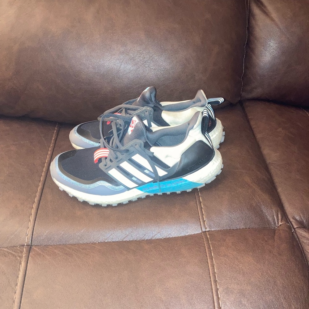 adidas Black and Blue Sneakers